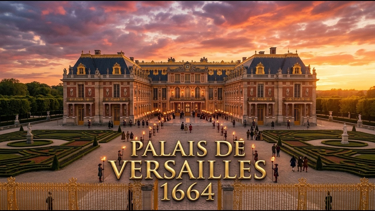 Comment était la vie à l'intérieur du Château de Versailles en 1664 | Reconstitution par IA