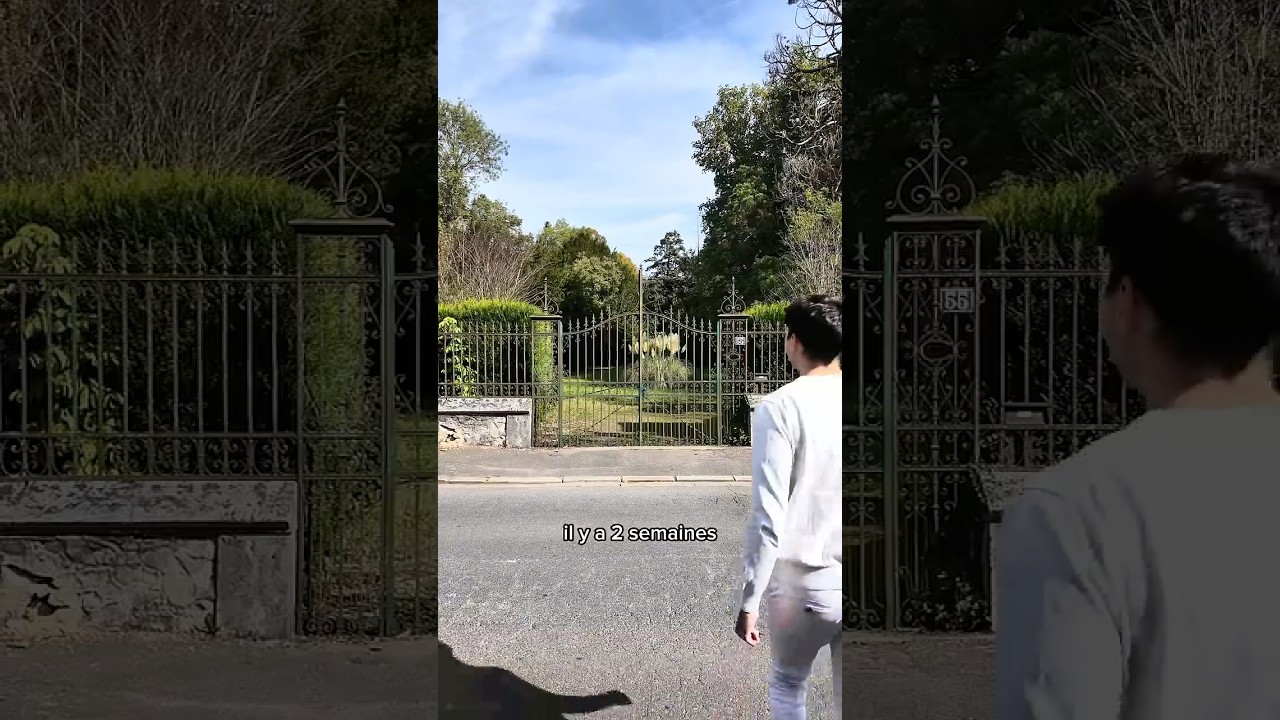 On démonte un portail du 19e siècle pour le reculer #chateau #châteaux #manoir #rénovation