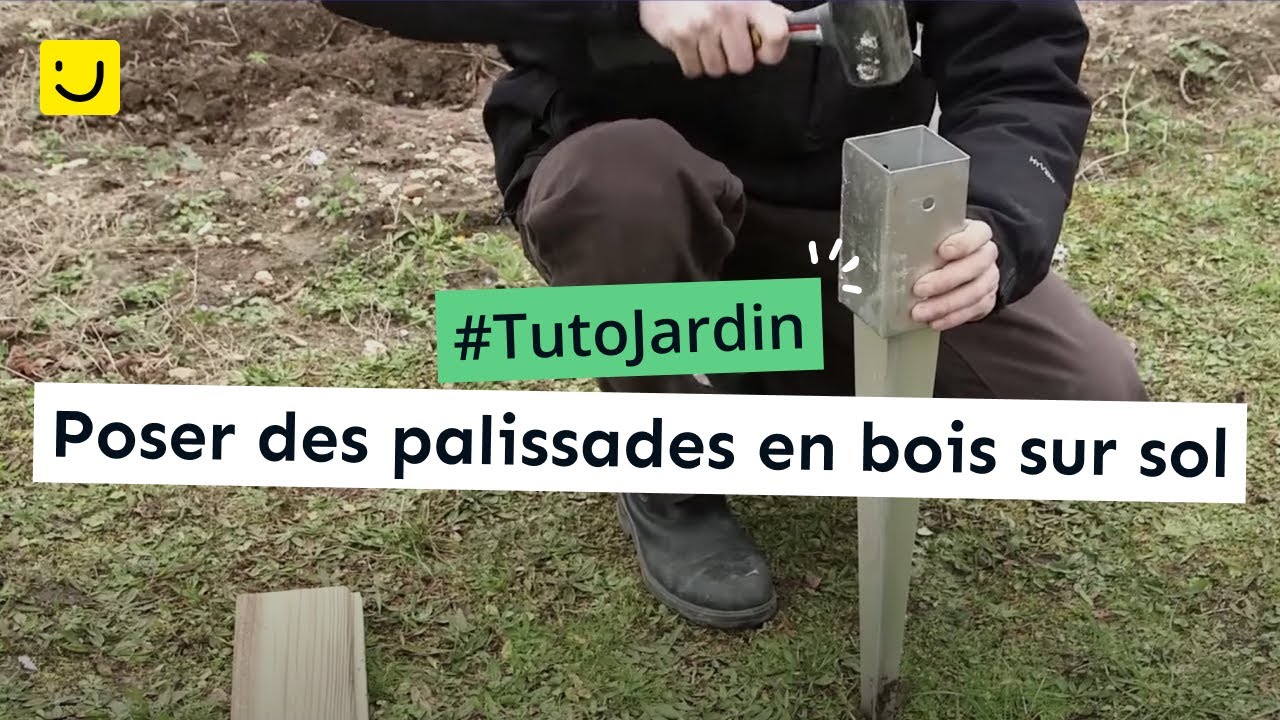 [Tuto Jardin] Poser des palissades en bois sur sol