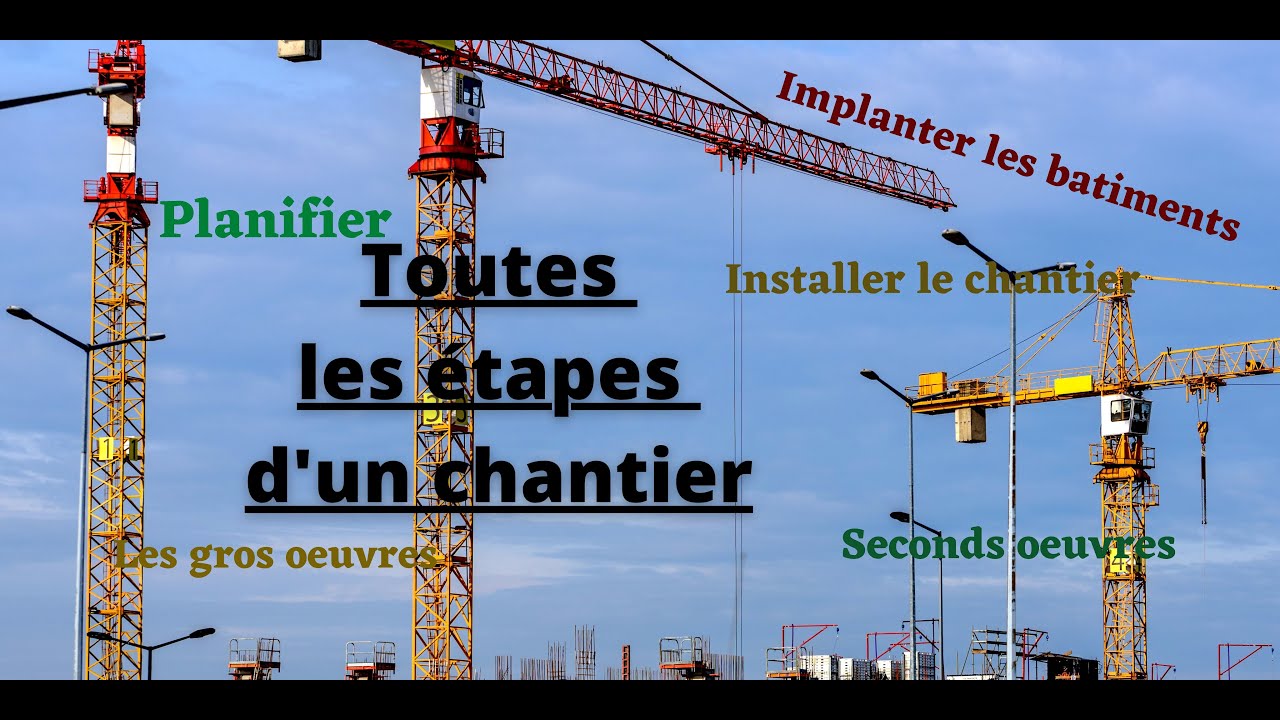 Les 7 étapes d'un chantier de construction/ La phase réalisation d'un projet de construction
