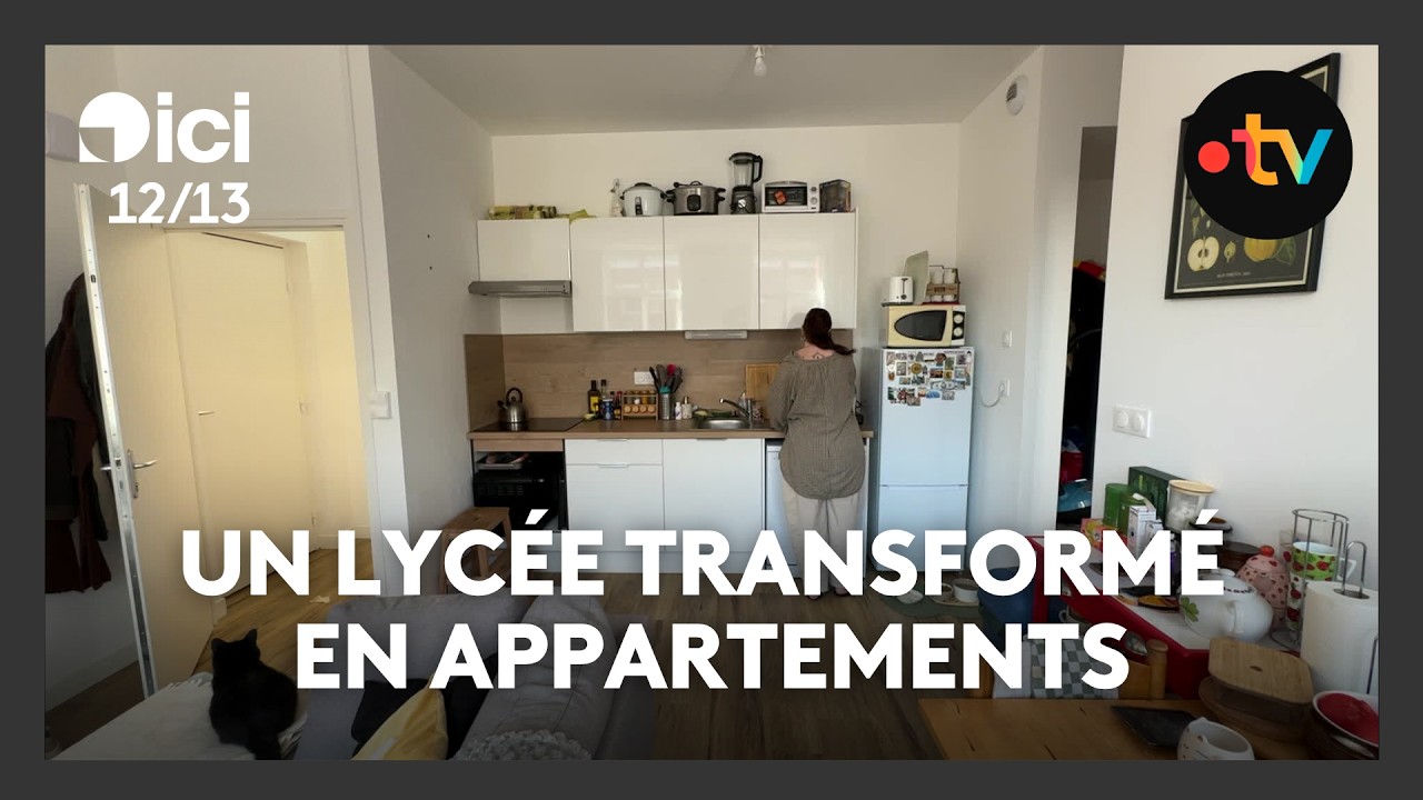 Les classes de cet ancien lycée se sont transformés en appartements
