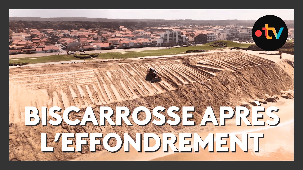 Biscarrosse-Plage 2 mois après l'effondrement de sa promenade