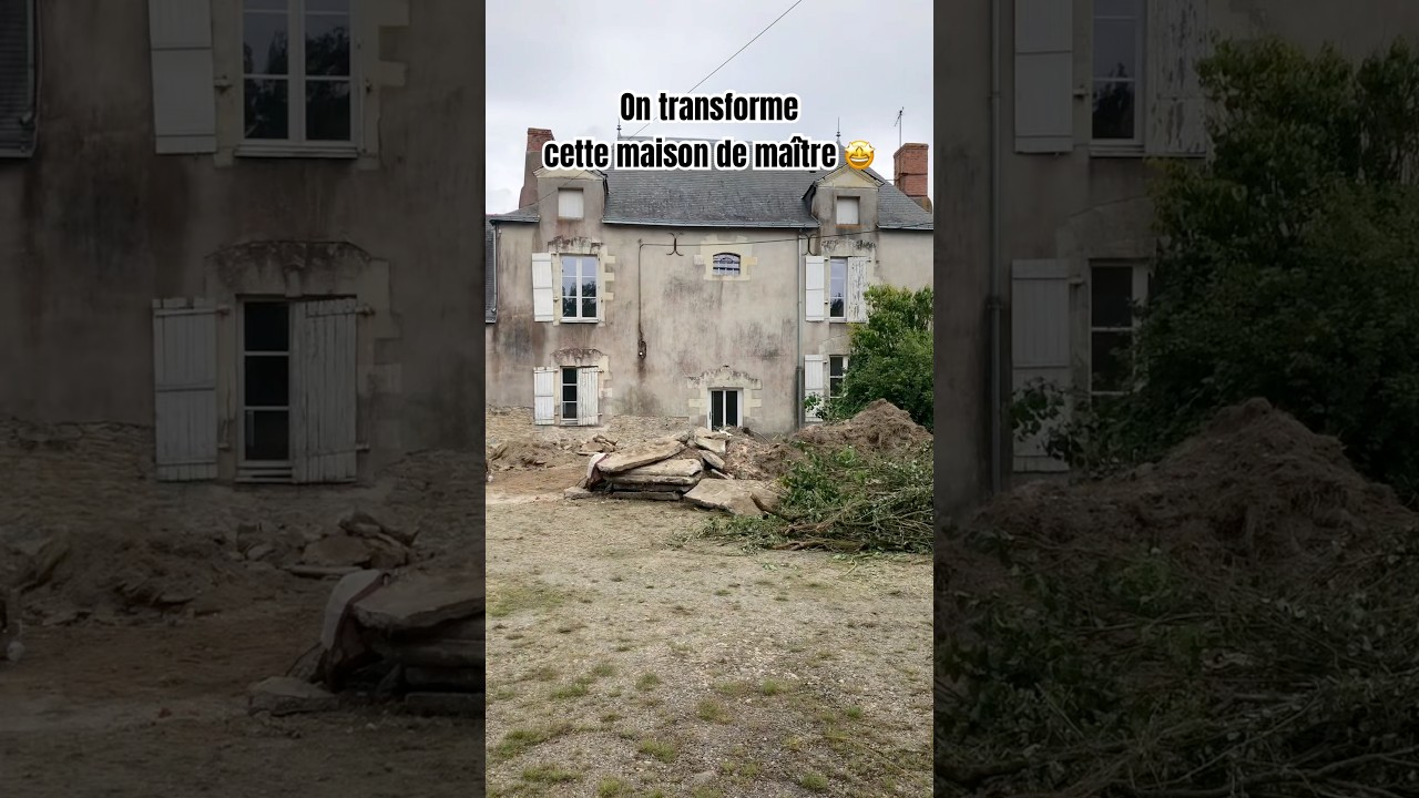 On transforme cette maison abandonnée depuis des années 🤩 #autorenovation #maisonabandonnée #reno