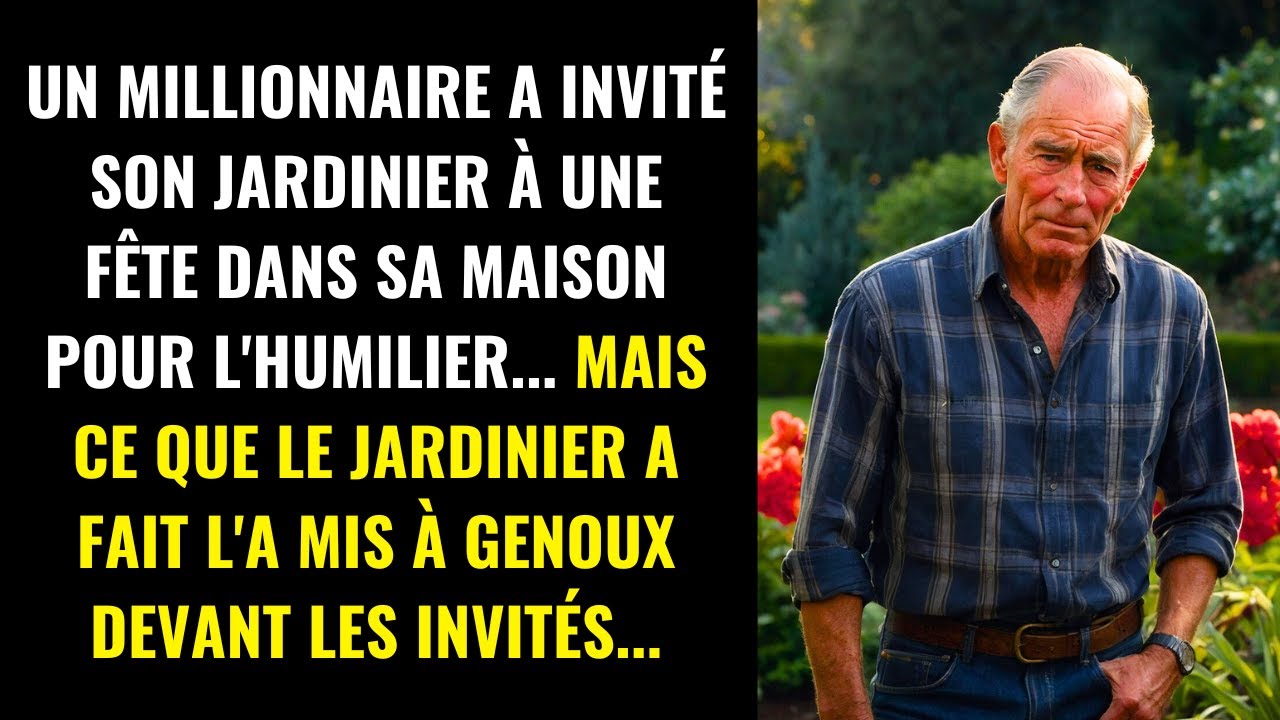 MILLIONNAIRE A HUMILIÉ SON JARDINIER LORS D'UNE FÊTE... MAIS CE QUI S'EST PASSÉ ENSUITE L'A MIS À...