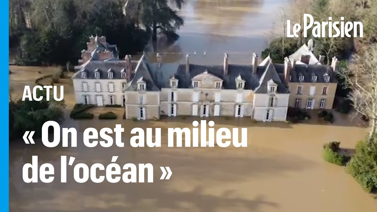 Le château de Blossac abîmé par les inondations en Ille-et-Vilaine