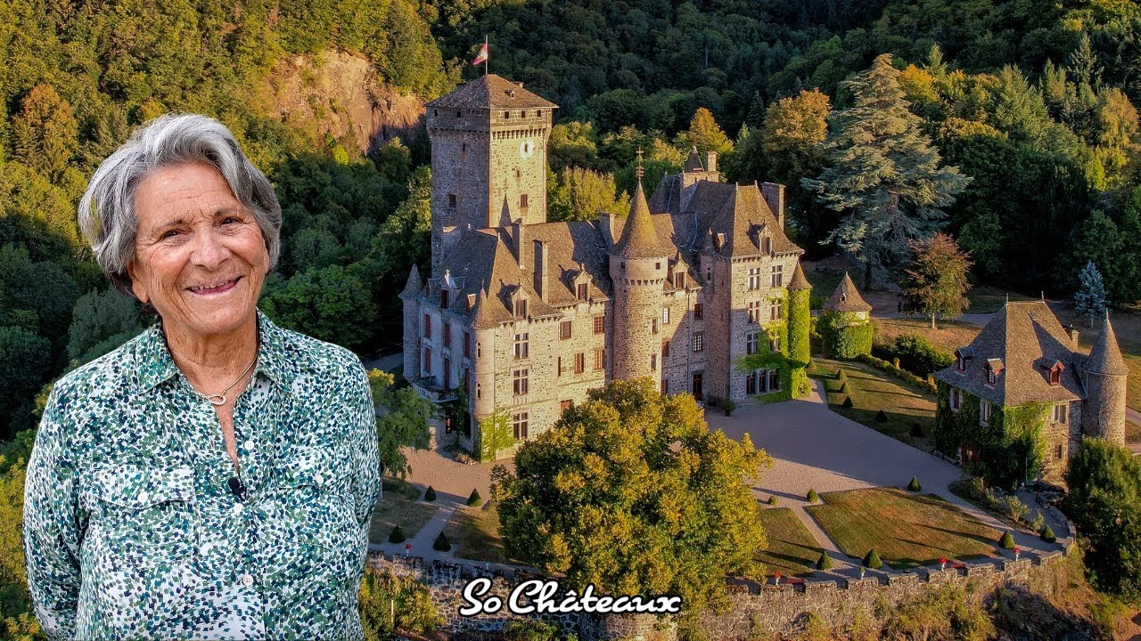 Visite du Château de Pesteils avec sa Propriétaire, Yvonne de Miramon.