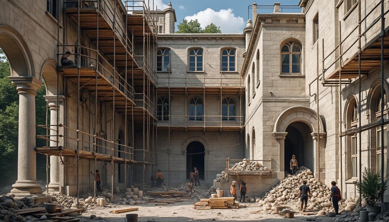 découvrez comment océanne et yohan redonnent vie à un château emblématique de vendée détruit par un incendie en 2019, dans un projet majestueux de renaissance patrimoniale.